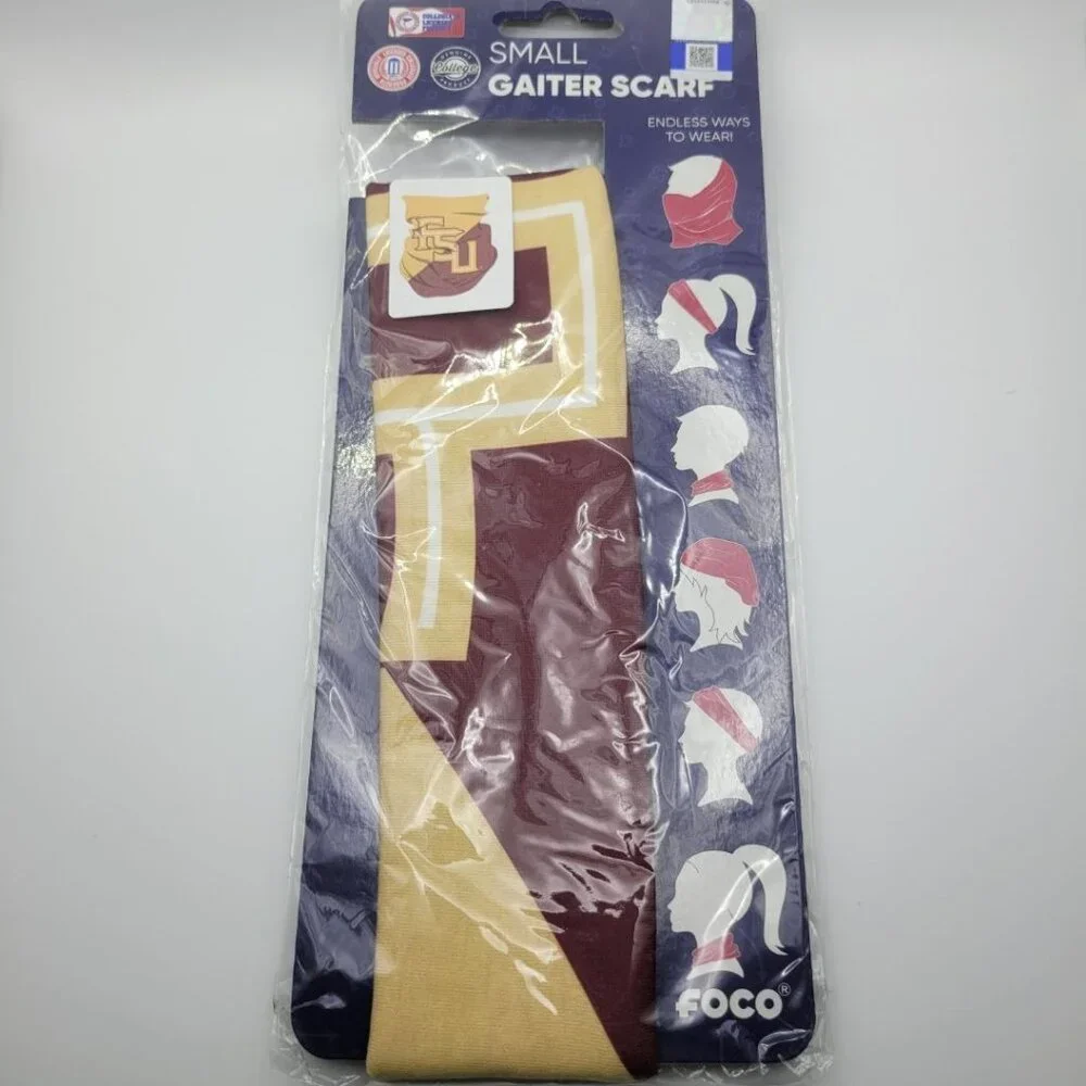 FSU Gaiter Scarf Small Florida State University College Headband Mask Team Spiri